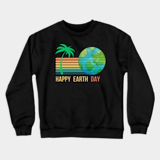 RETRO SUNSET EARTH DAY Crewneck Sweatshirt